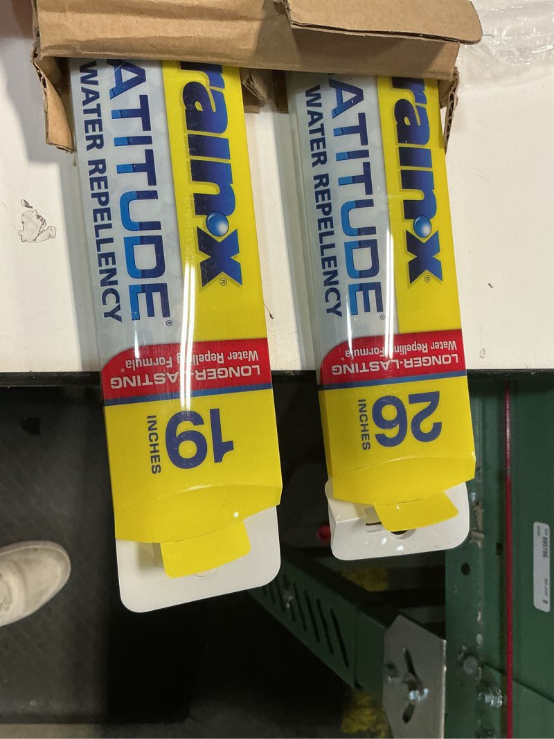 Condition photo showing Good Condition for rain-x 810236 latitude 2-in-1 water repellent wiper blades, 22" and 21" windshield wipers (pack of 2), automotive replacement windshield wiper blades with patented rain-x water repellency formula 22" and 21" latitude