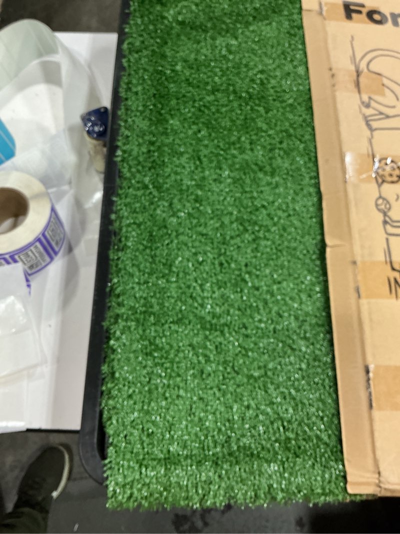 Condition photo showing New/Like New for Dog Grass Pad with Tray,35x23in Dog Potty Tray with 2-Pack Replacement Artificial Grass