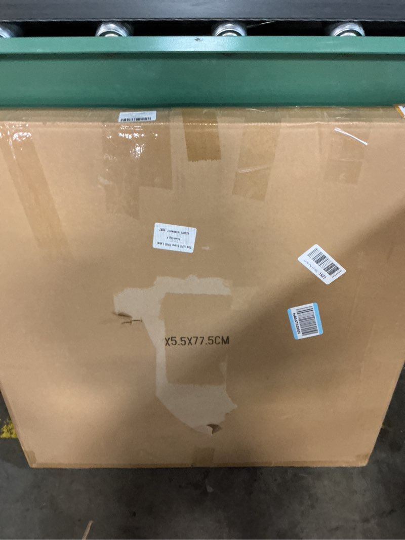 Condition photo showing New/Like New for Large Wall Clock 30 Inch Decorative Modern Minimalist Wall Clocks for Living Room Decor, Silent Non Ticking Battery Operated Rustic Big Clock with Walnut Dial for Bedroom, Kitchen, Farmhouse, Office Minimal Numberless 30 Inch