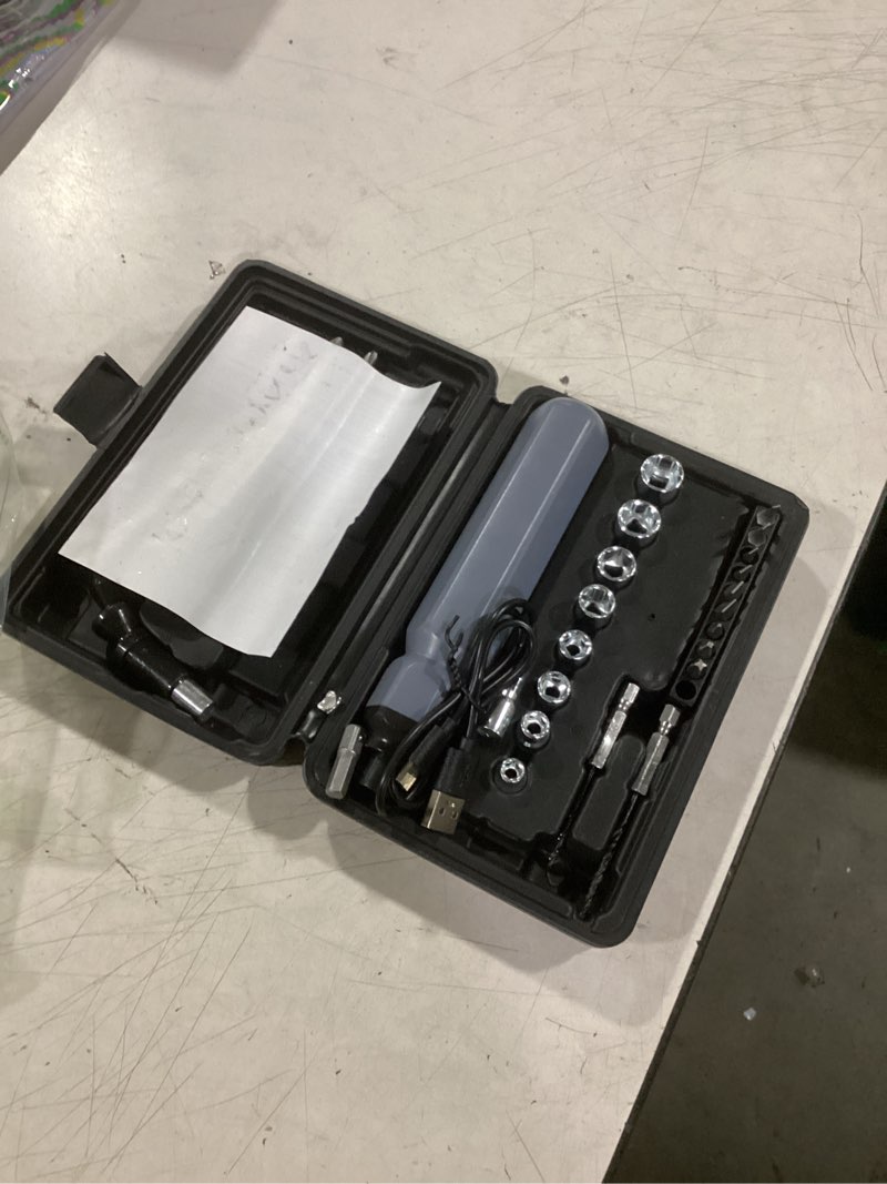 Condition photo showing Good Condition for electric screwdriver 3.6v?mini cordless power screwdriver set, precision bits with 250 rpm powerful motor,led lights,portable toolbox for electronics appliances repairs