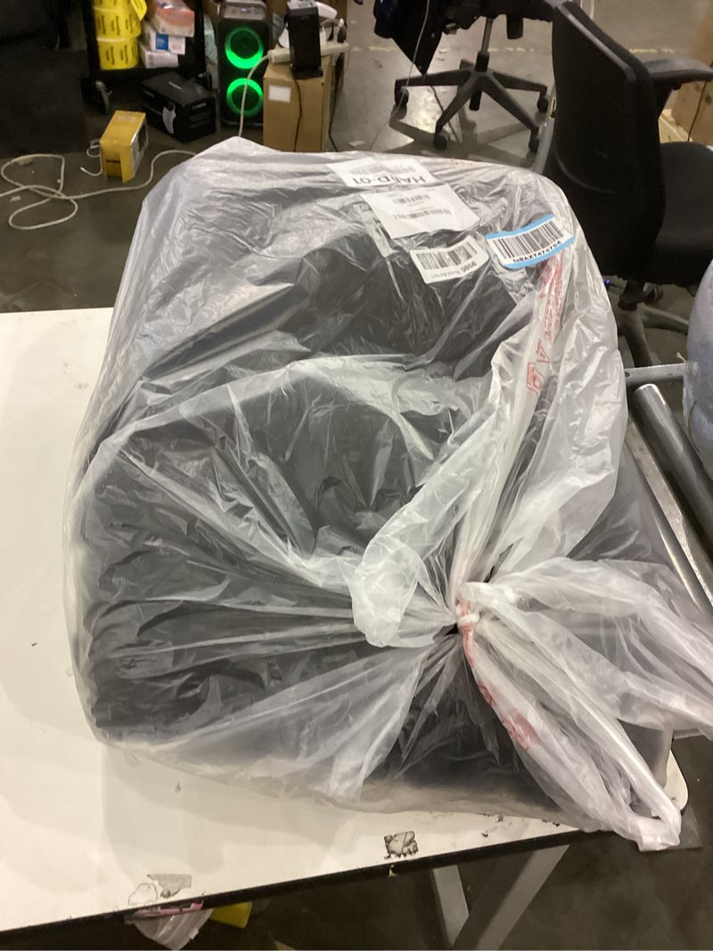 Condition photo showing As Is for downluxe Outdoor Bench Cushion for Patio Furniture, Waterproof Tufted Overstuffed Porch Swing Cushions, Thick Outdoor Loveseat Cushions, 59" x 18" x 5", Black, Set of 1 Black 59x18x5 Inch