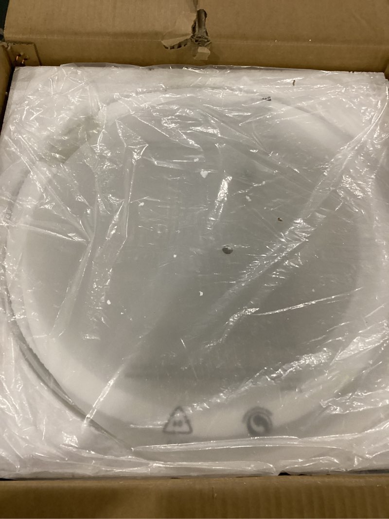 Condition photo showing New/Like New for (not tested)modern drum chandeliers for dining room gold and white linen pendant light 15.35\" 4-light kitchen chandelier over table adjustable ceiling hanging light for island foyer entryway bedroom living room gold-cone-medium 15.35 inch