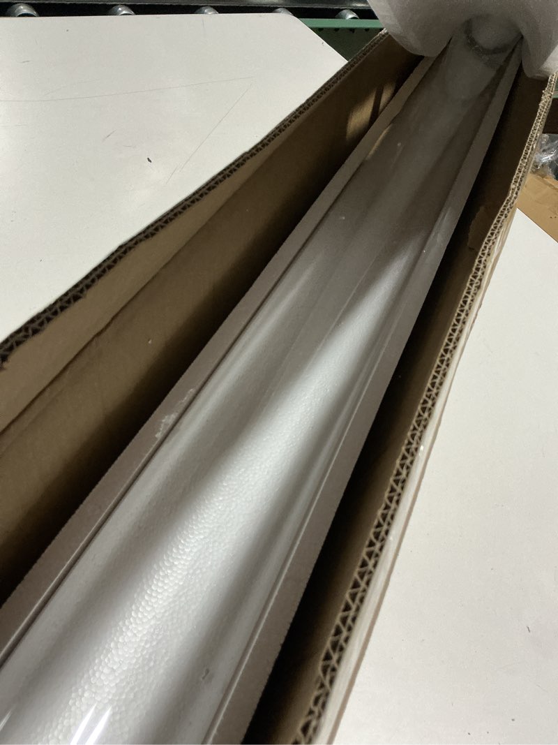 Condition photo showing Good Condition for patio heater glass tube replacement,49.5" tall 4" diameter with silicone connecting ring compatible with four-sided pyramid flame outdoor heater, glass tube patio heater for hiland, fire sense