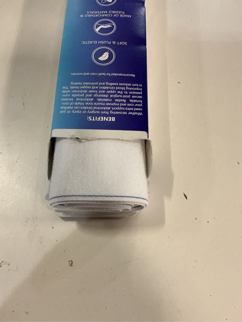 Condition photo showing Good Condition for nyortho abdominal binder compression wrap lower waist & belly support band  60” to 75” waist 4 panel 12” high