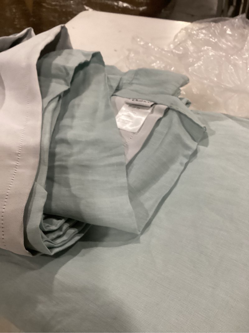Condition photo showing Good Condition for european linen curtain - single panel 96x84 