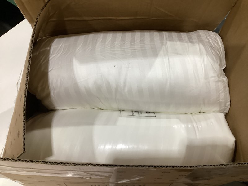 Condition photo showing Good Condition for Beckham Hotel Collection Bed Pillows Standard/Queen Size Set of 2 - Original Soft Down Alternative Pillow for Sleeping - Soft Support for Back, Stomach or Side Sleepers Queen / Standard White