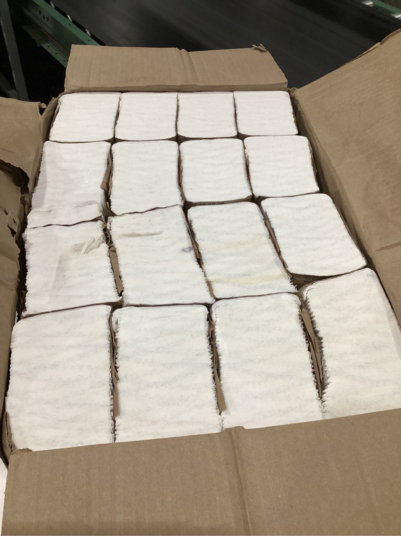 Condition photo showing Good Condition for (SIMILAR TO STOCK PHOTOS) Tork Extra Soft Multifold Hand Towels White with Blue Leaf Print, H2 Dispenser Compatible 16 Packs x 94 Towels (101298)