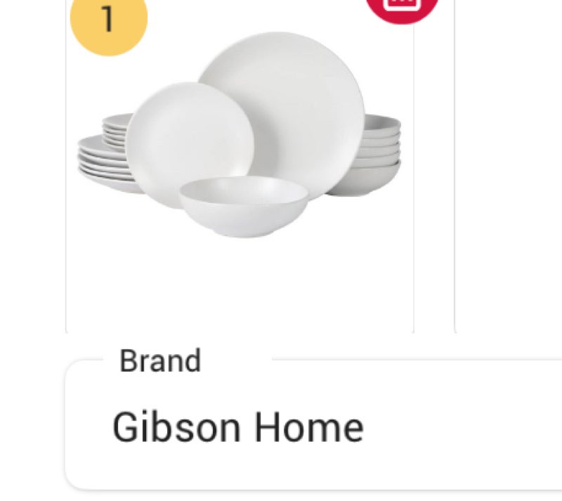 Gibson Home Bethel 18 Piece Plates and Bowls Ceramic Stoneware Organic Shape Dinnerware Set (Service for 6) - Matte White