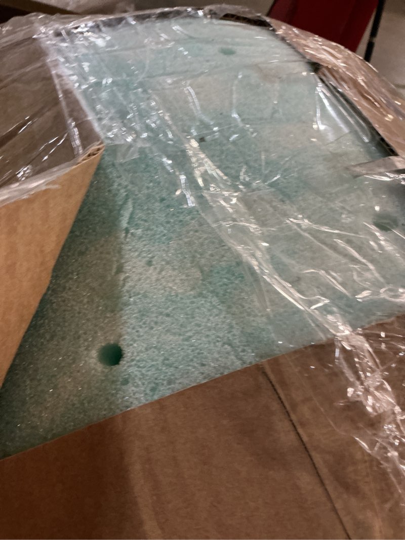 Condition photo showing As Is for sweetcrispy memory foam mattress topper full, 2 inch thick gel infused cooling toppers pad for full size bed, sleeper sofa, rv, camper, certipur us certified, ventilated and breathable, blue 2" blue full