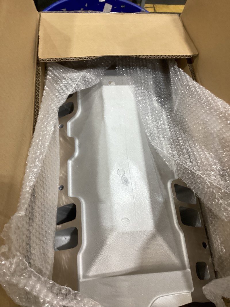 Condition photo showing New/Like New for 1 PC SHLPDFM Aluminum Intake Manifold Dual Plane Intake Manifold Compatible with Small Block 350 383 Chevy Vortec 1996-up 1500-6500RPM Air Gap Intake