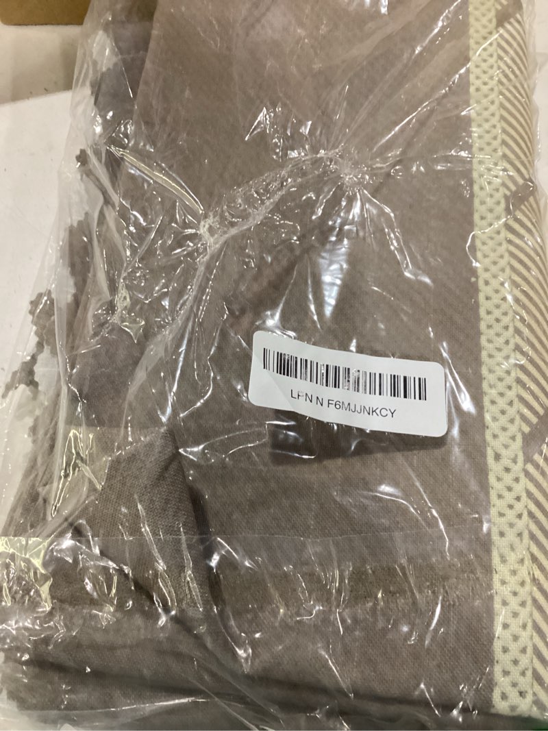 Condition photo showing Good Condition for rectangle waterproof tablecloth linen textured table cloth,stain and wrinkle resistant washable fabric table cover for dining, party, camping and outdoor, 52 x 70 inch, gray grey 52" x 70" (rectangular)
