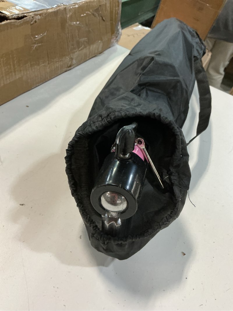 Condition photo showing As Is for Generic Wig Stand Tripod 40"" Heavy Duty Reinforced Adjustable Mannequin Head Stand Tripod for Styling Cosmetology Hairdressing Training, Metal Wig Head Stand Holder with Wig Caps,Paddle Comb T-Pins 40" Black Tripod