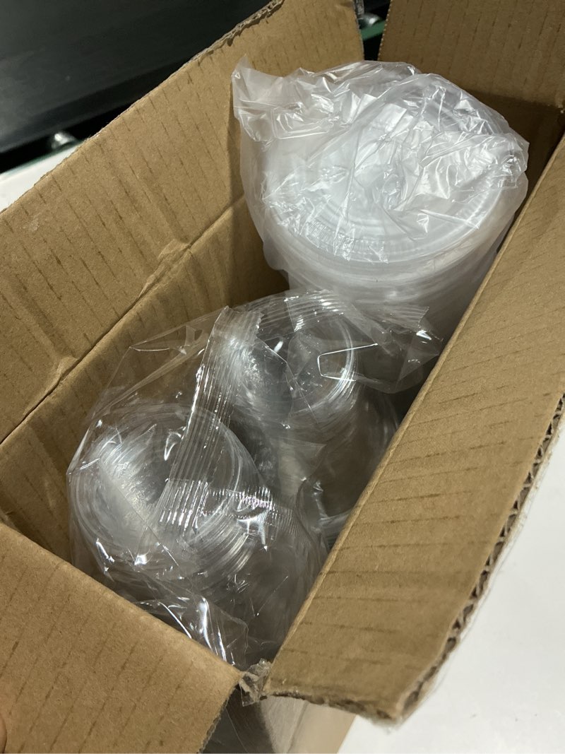 Condition photo showing Good Condition for eupako 8 oz plastic cups with lids 100 sets, disposable clear cups with lids, cold drink containers for beverage, parfait, smoothie 8 oz (pack of 100)