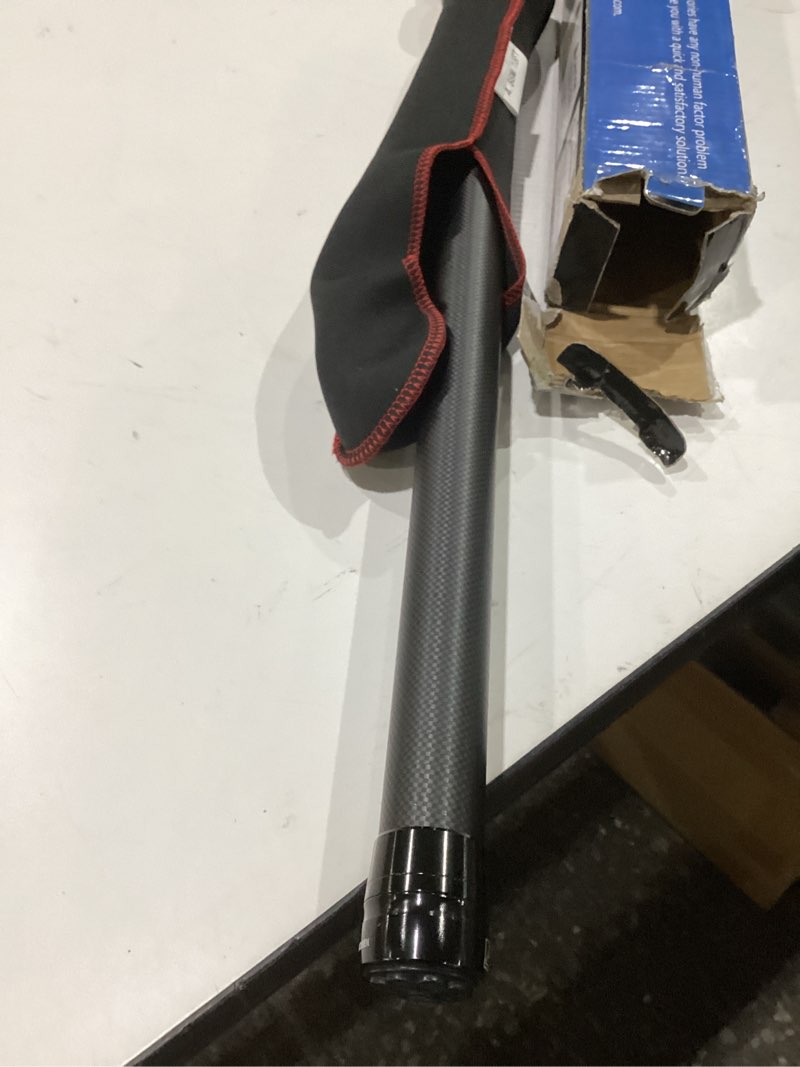 Condition photo showing As Is for doben carbon fiber pool pole, 16ft heavy duty telescopic pool pole, universal extension pole for nets, skimmers, brushes