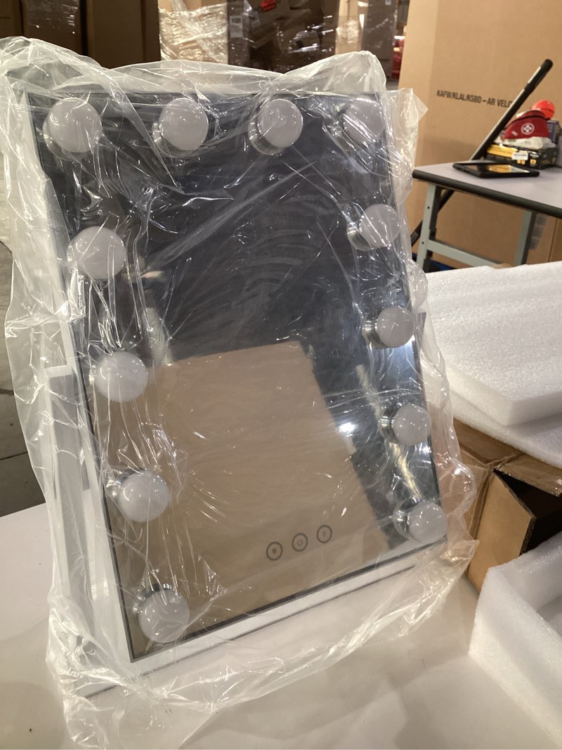 YINGPM Hollywood Vanity Mirror with Lights 12 LED Lighted Makeup Mirror Smart Touch Control 3 Colors