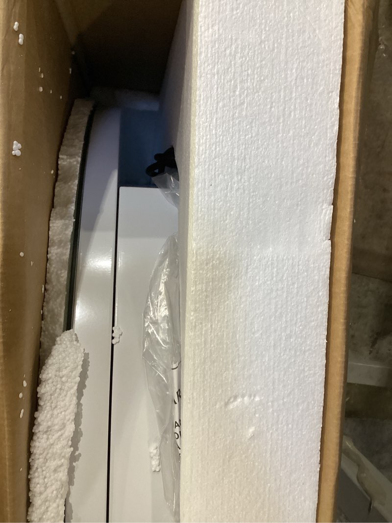 Condition photo showing New/Like New for Janboe Led Round Medicine Cabinet,Bathroom Medicine Cabinet with Light,3 Color,Demister,Dimmable,Steel Constrution,White,Only for Surface Mount,28 inch