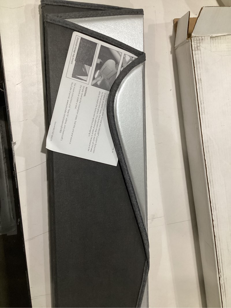 Condition photo showing Good Condition for Covercraft UV10845SV Silver UVS 100 Custom Fit Sunscreen for Select Pontiac Sunfire Models - Laminate Material, 1 Pack