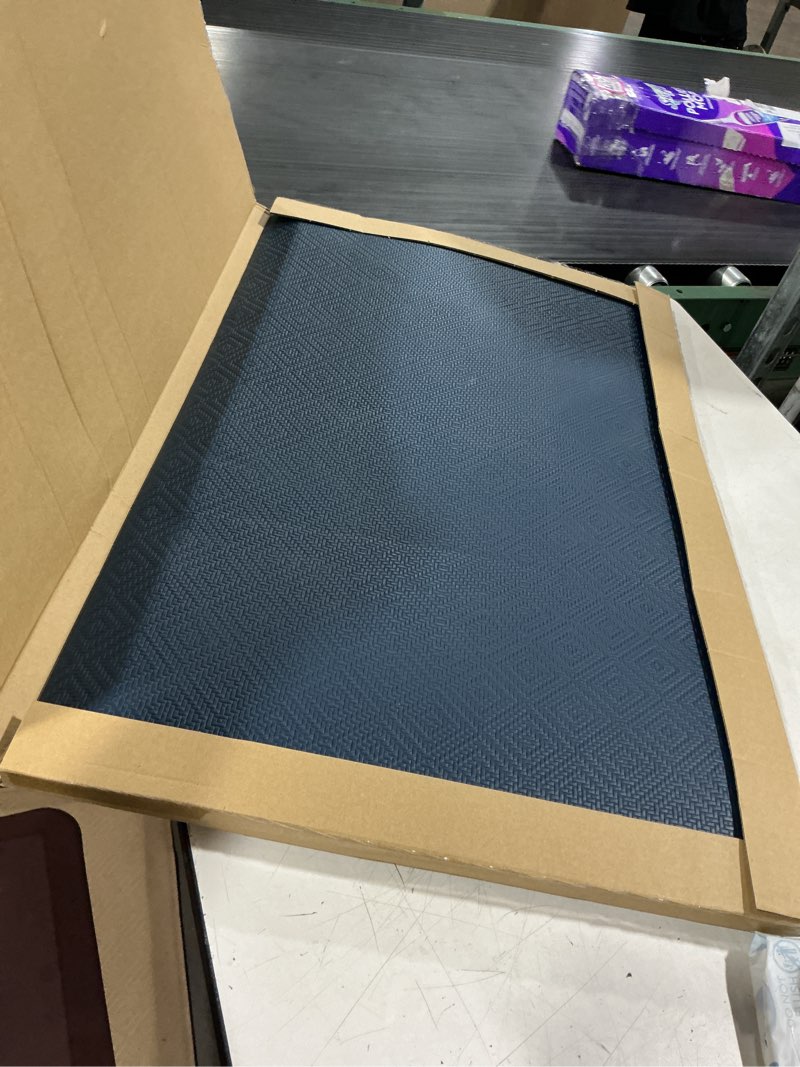 Condition photo showing As Is for ophanie kitchen mats for floor,3/4 inch thick,20x32 anti fatigue cushioned mat,kitchen rugs,waterproof,comfort ergonomic standing mat for office,home,sink with 99+ pairs of anti-slip bottom ridges