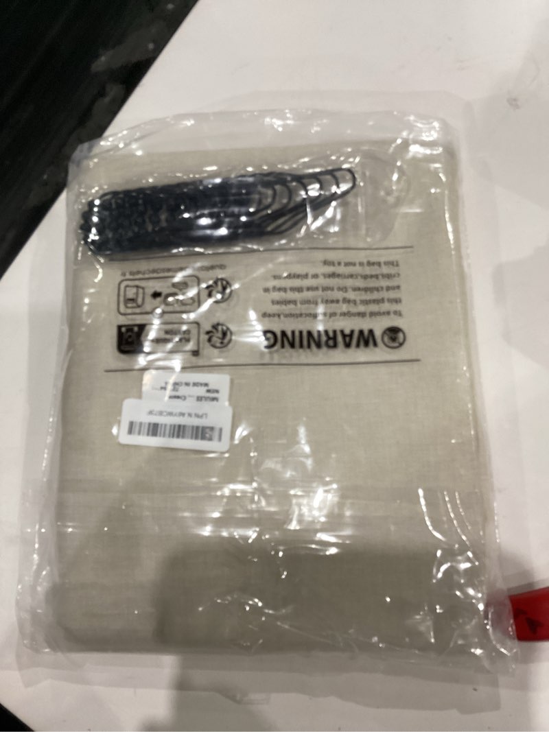 Condition photo showing New/Like New for MIULEE Extra Long Linen Shower Curtain 84 Inch Long with 12 Metal Hooks Washable Beige Fabric Shower Curtain Set Waterproof Neutral Thick Cloth Shower Curtain for Bathroom Hotel Bathtub,72 x 84, Cream Cream 72"W x 84"L (Pack of 1)