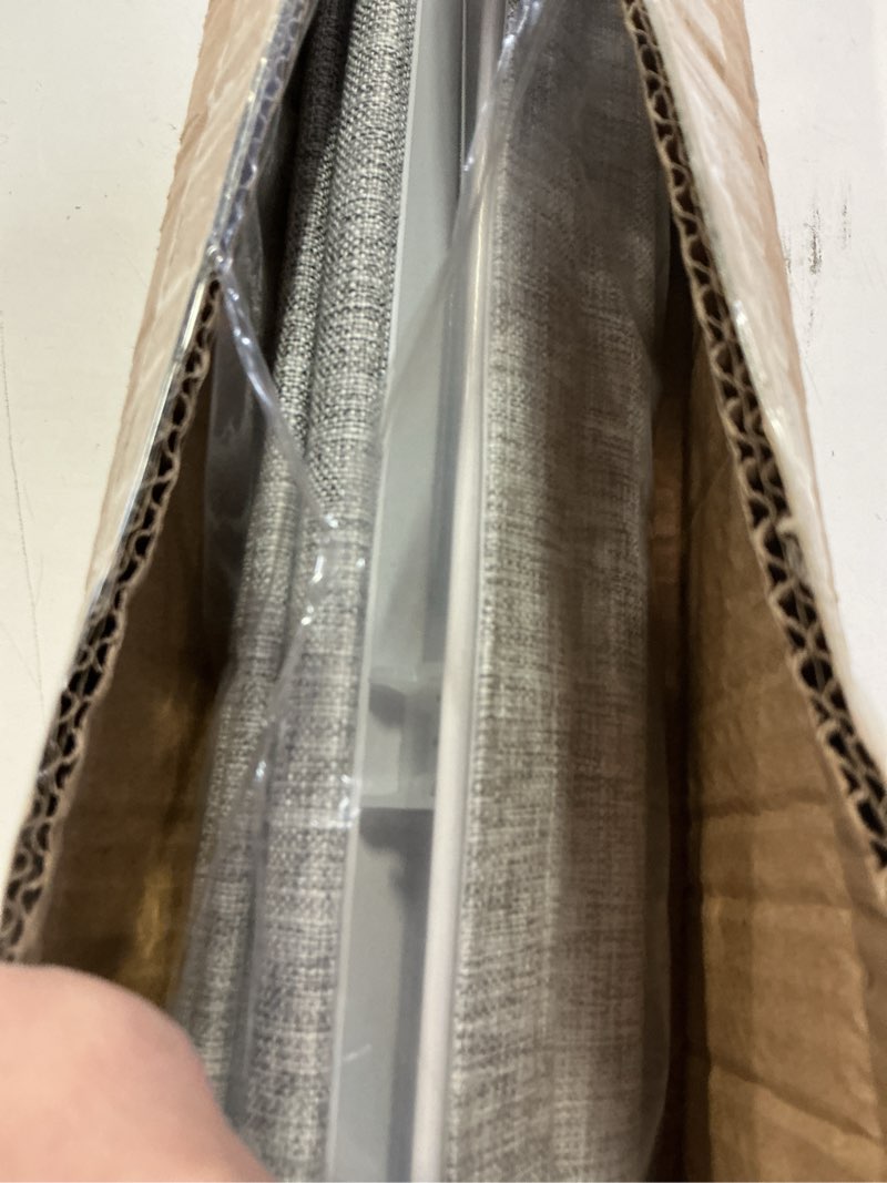 Condition photo showing New/Like New for lazblinds no tools no drill cordless roman shades for windows, blackout thermal insulated uv blocking window blinds, lightweight fabric blinds for indoor windows, 36" w x 60" h, blackout - grey grey 36" w x 60" h