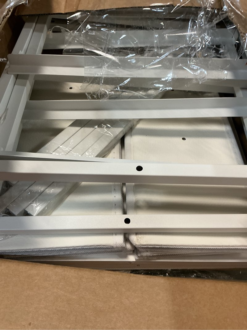 Condition photo showing As Is for dimj dresser for bedroom - stackable storage drawers for clothes with 2 drawers, small dresser for closet storage, fabric storage tower organizer unit for living room, entryway, office?white? white set of 2 drawer