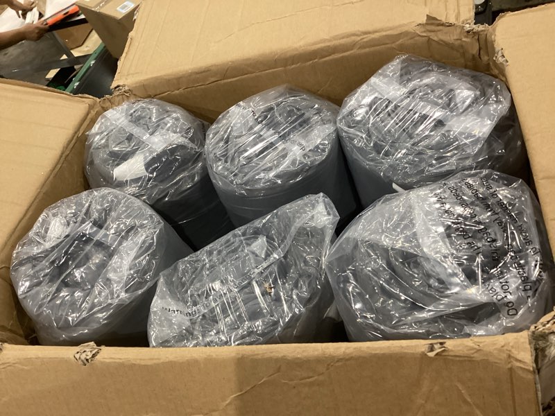 Condition photo showing Good Condition for 6 pack outdoor high back chair cushion, 44 x 20 inches patio chair cushions waterproof rocking cushions indoor furniture seat pad, weather resistant (solid,light gray) 6 light gray solid