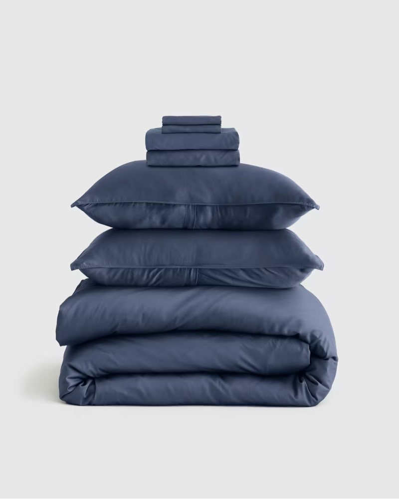 (( incomplete))Quince Bamboo Deluxe Bedding Bundle King /Ocean