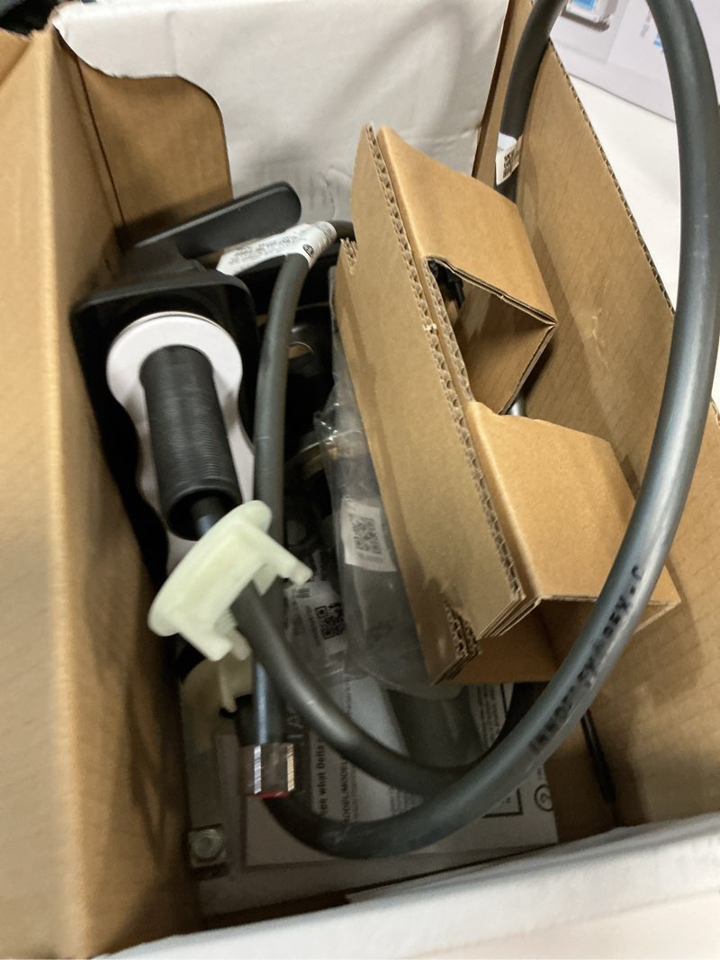 Condition photo showing As Is for delta faucet 2564-bltp-dst ashlyn two handle tract-pack lavatory faucet centerset, matte black