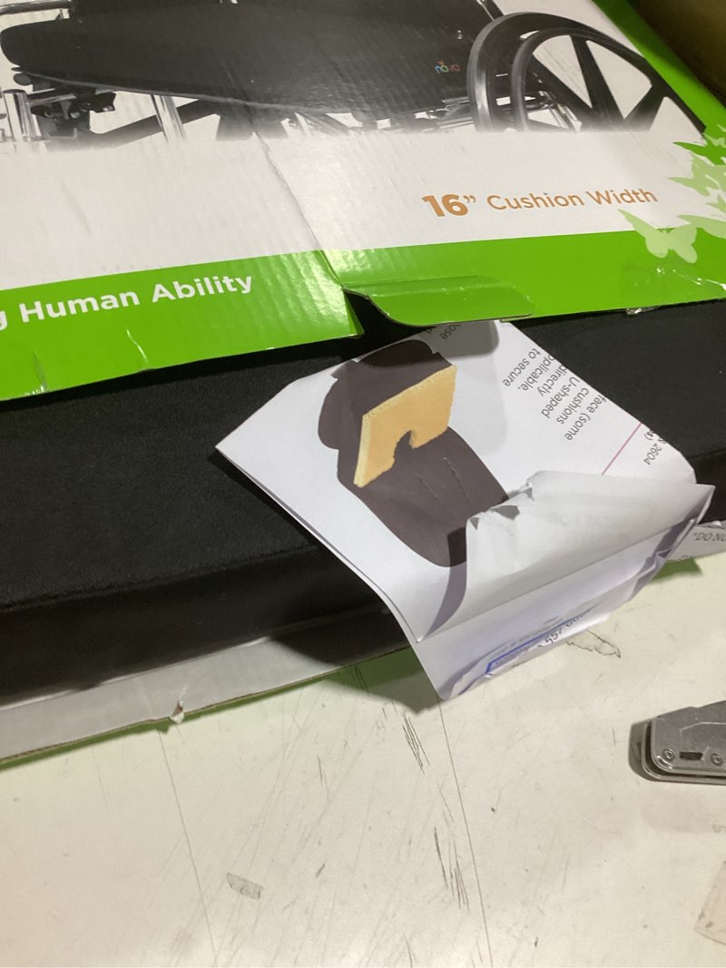 Condition photo showing Good Condition for nova gel & memory foam seat & wheelchair cushion in 8 sizes (from 16” x 16” to 18” x 24” extra wide), comfortable & durable everyday seat cushion with removable water resistant cover, 2” or 3” thick 16" x 16" (2" height)