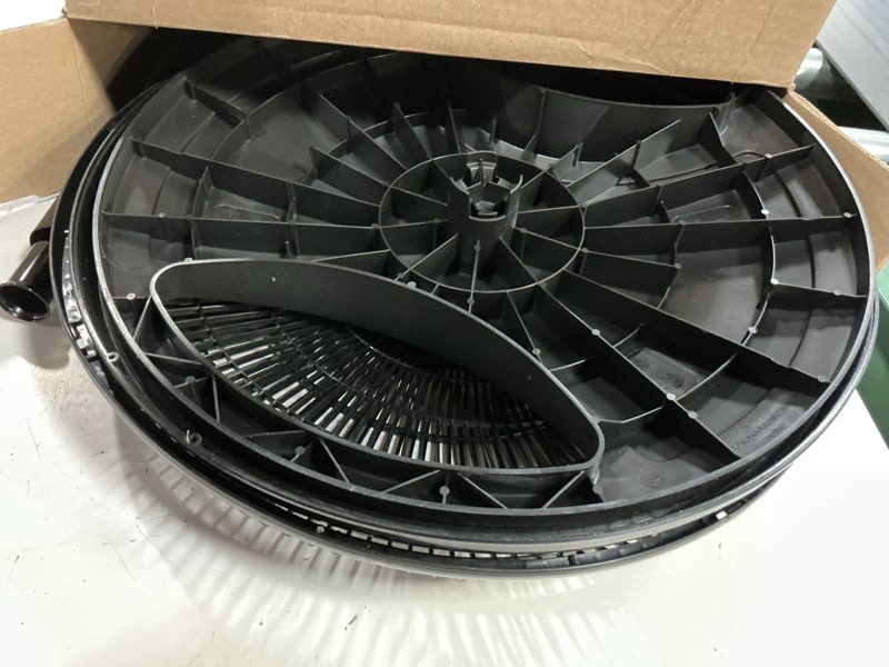 Condition photo showing As Is for lasko 16" oscillating adjustable pedestal fan with 3-speeds, s16500, black