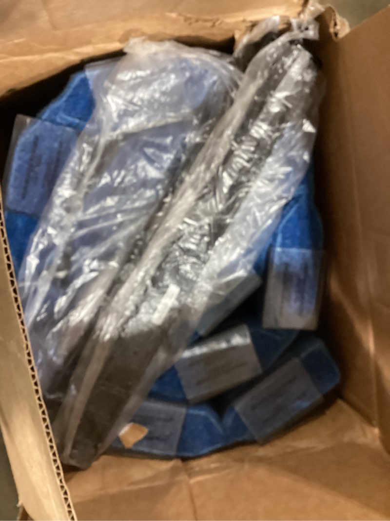 Condition photo showing Good Condition for angeles 30" x 6' quiet divider with sound dampening panels, freestanding room divider wall, blue blue 30" x 6'