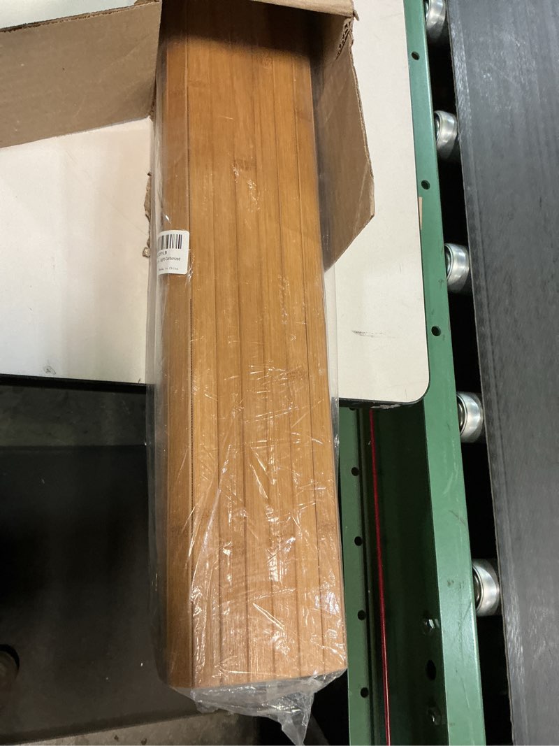 Condition photo showing Good Condition for Natural Bamboo Wall Panel for Interior Wall Decor, Pole Wrap Wainscoting Interior Wall Cladding Panel for Kitchen Island, Bedroom, Living Room Office,Decor(48" H x 96" L, Light-Carbonized) 48" x 96" Light-carbonized