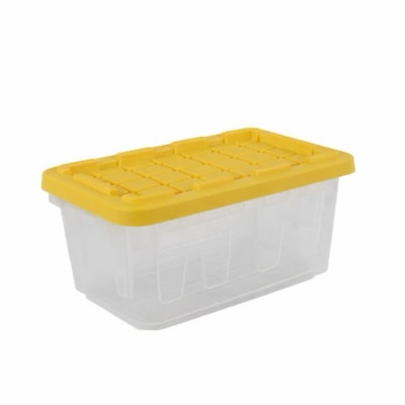 Project Source Commander X-small 2 -Gallons ( 8 -Quarts ) Clear Stackable Tote with Standard