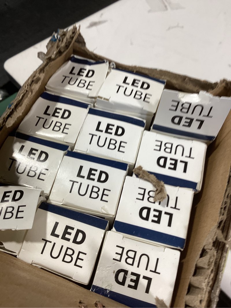 Condition photo showing Good Condition for jesled t8 led 4ft tube lights, type a+b, 24w, 3200lm, 6cct 3000k | 3500k | 4000k | 5000k | 6000k | 6500k, plug and play or ballast bypass, led bulbs 4 foot replacement, dual-ended, frosted, 12 pack