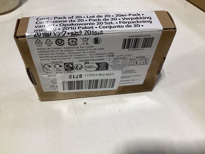 Condition photo showing New/Like New for amazon basics 20-pack aa alkaline high-performance batteries, 1.5 volt, 10-year shelf life 20 count (pack of 1)