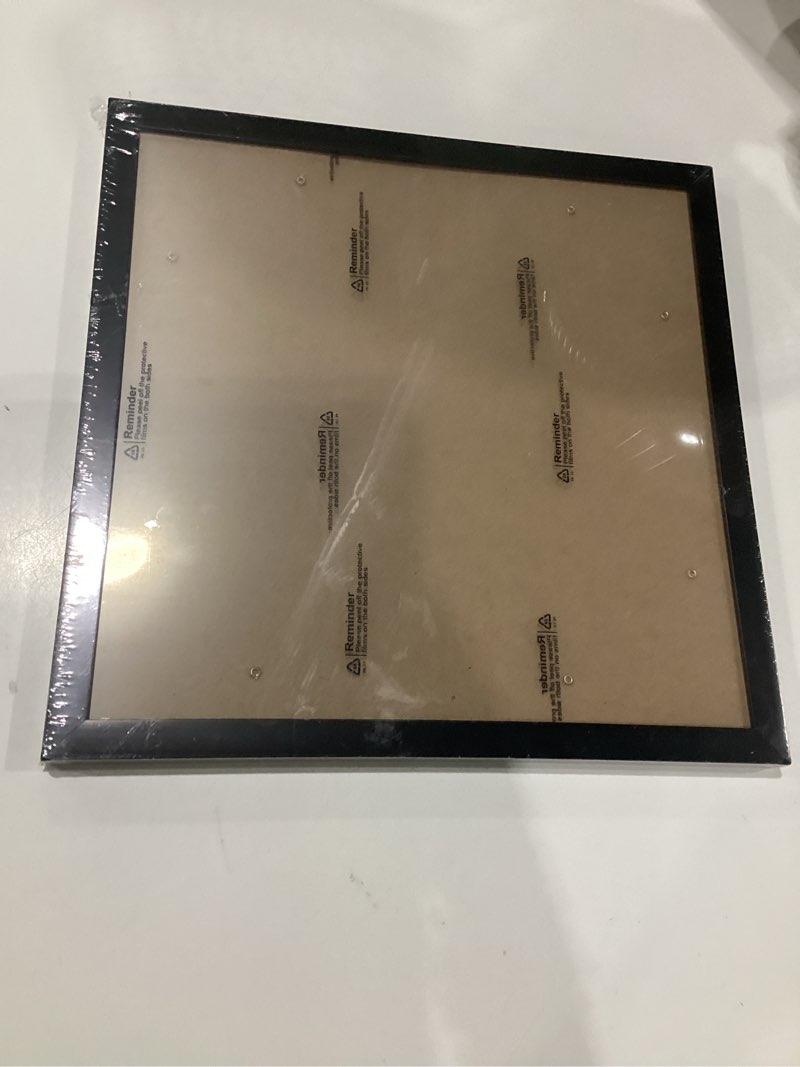 Condition photo showing New/Like New for black picture frame, 12x12 picture frame for square photo poster canvas certificate document display horizontally or vertically high transparent wall gallery(size 12 x 12 inches) black (pack of 1) 12x12