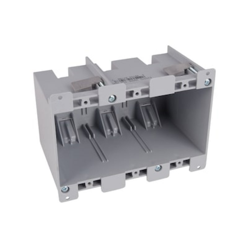 cantex 3 -gang pvc old work switch/outlet electrical box