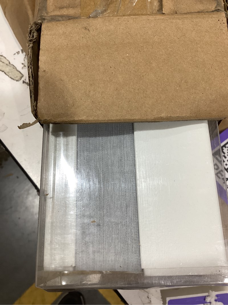 Condition photo showing New/Like New for Persilux Custom Size Light Filtering Cordless Roller Blinds Natural Woven Stripes Fabric Thermal Insulation Privacy Roller Shades for Home,Office,Bedroom,Cream Color