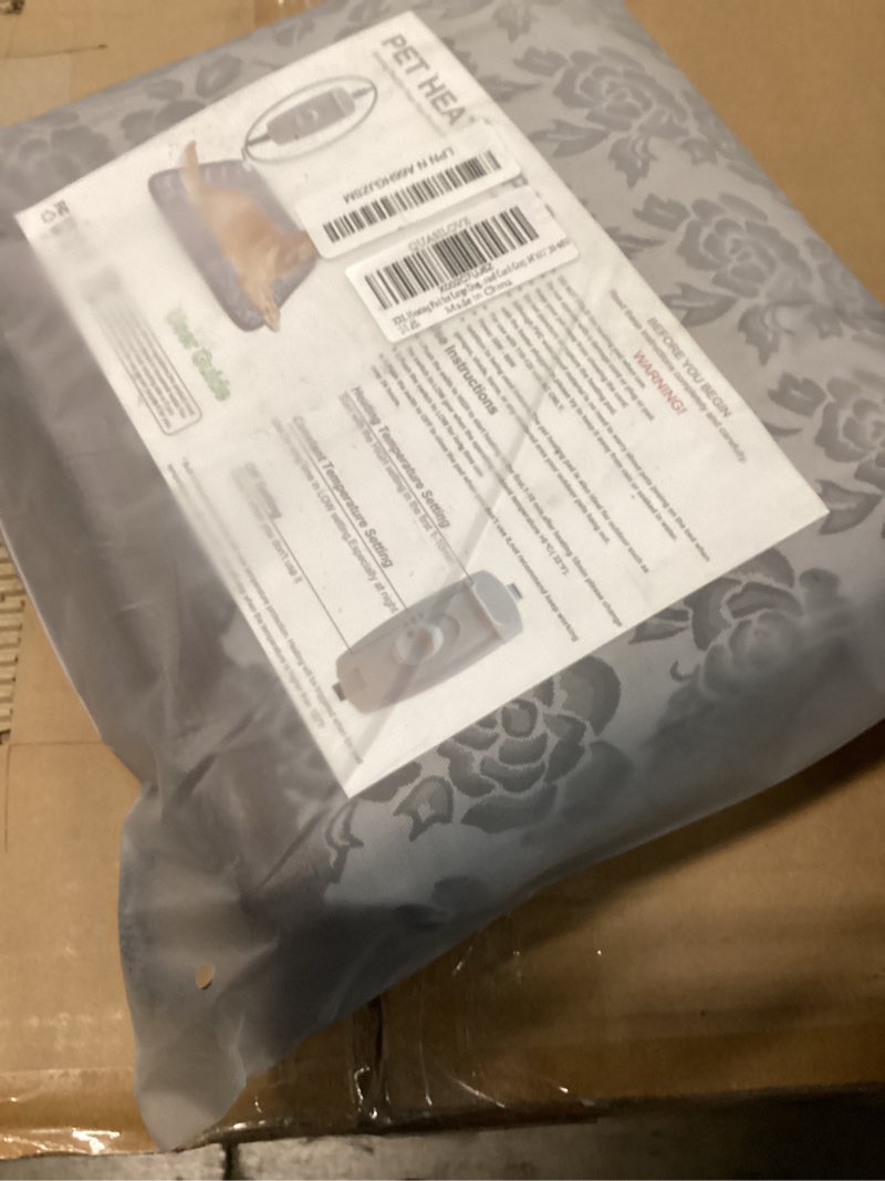 Condition photo showing New/Like New for Heated Dog Bed Large Dog Heating Pad,Outdoor Doghouse Indoor Bed,Always On High & Low Heater for Small Medium Pet Cat Puppy Puppies Chew Proof,34x21 inches Floral Large