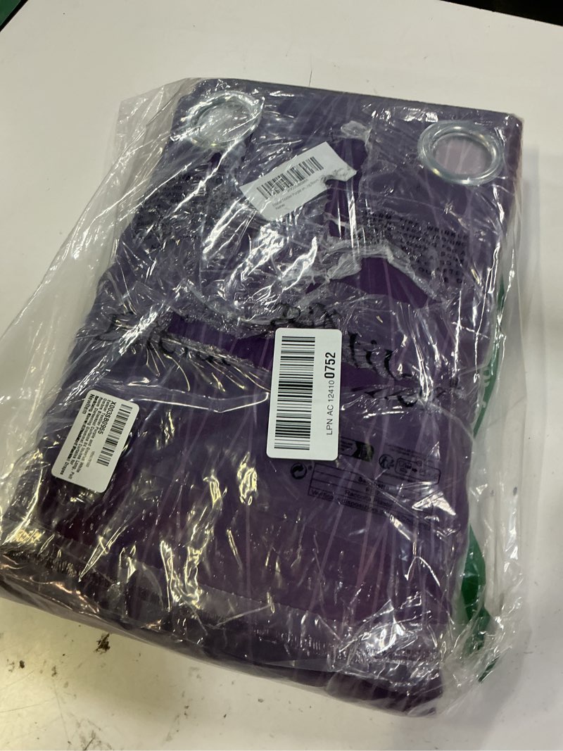 Condition photo showing New/Like New for estelar textiler purple and greyish white ombre blackout curtains 84 inches long, full room darkening grommet curtains for bedroom, thermal insulated blackout drapes for living room, 52wx84l, 2 panels 52"w x 84"l (pack of 2) purple and greyish white