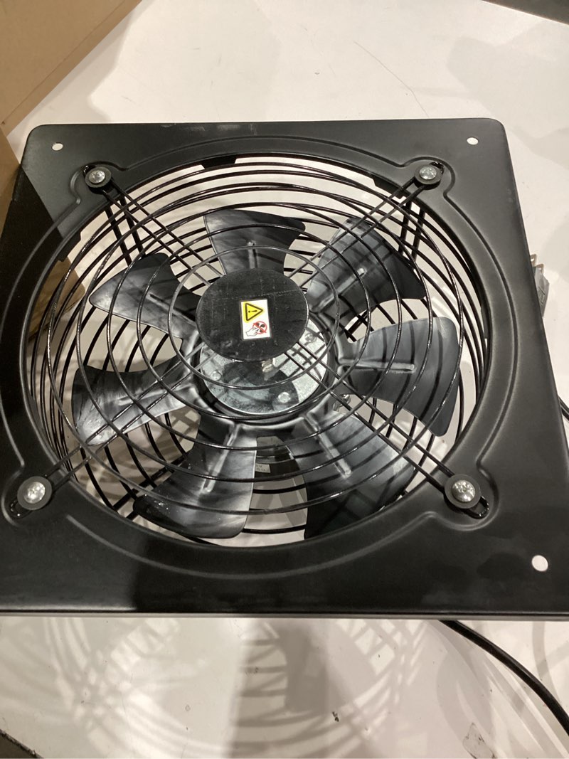 Condition photo showing Good Condition for Gainsh Window Exhaust Fan Wall Mounted Ventilation Fan Basement Extractor Industrial Fan720 CFM High-Speed1460 RPM Industrial Fan for Home Garage Office Commercial Use (12 Inch+Speed