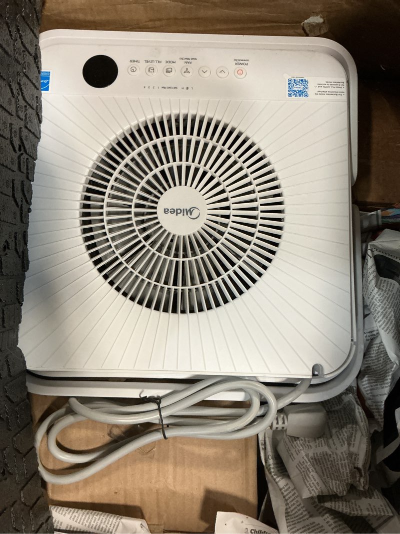 Condition photo showing Good Condition for midea cube 50 pint dehumidifier for basement and rooms at home for up to 4,500 sq. ft., smart control, compatible with alexa (white), drain hose included