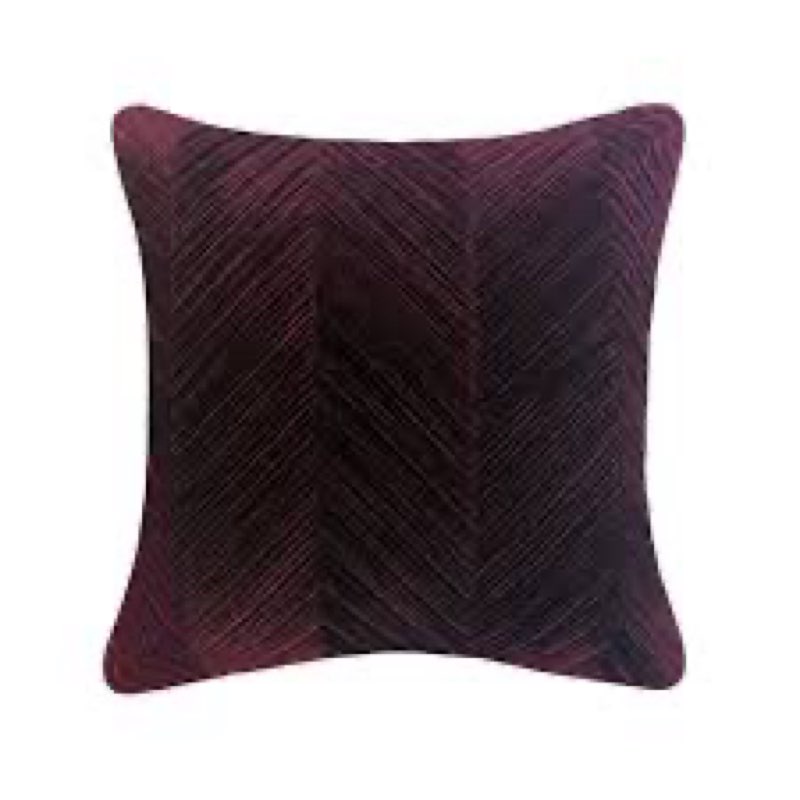 Chevron Square Pillow Cover Size: 18" x 18", Color: Purple