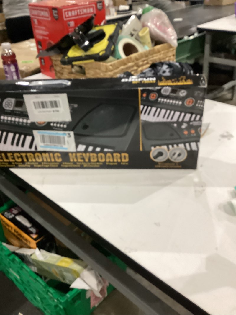 Condition photo showing As Is for No usb.   61 Key Upgrade Piano Keyboard for Kids Beginners Electronic Keyboards Pianos with LCD Screen Microphone Musical Instrument Toys for 3 4 5 6 7 8 Year Old Boys Girls Gifts