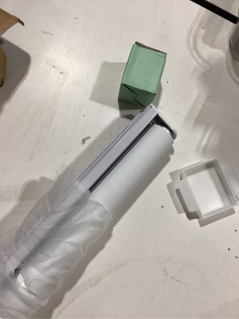 Condition photo showing Good Condition for aosky cordless roller shades blackout blinds for windows room darkening rolled up shades with spring system, uv protection window shades door blinds for home and office (24" w x 72" h,white) 24"w x 72"h white