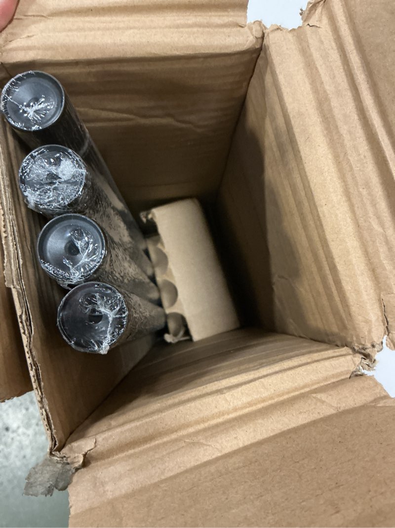 KNOBWELL Black Curtain Rods 42-122Inch Heavy Duty Curtain Rods for Windows, 1 Inch Rod with Twisted 