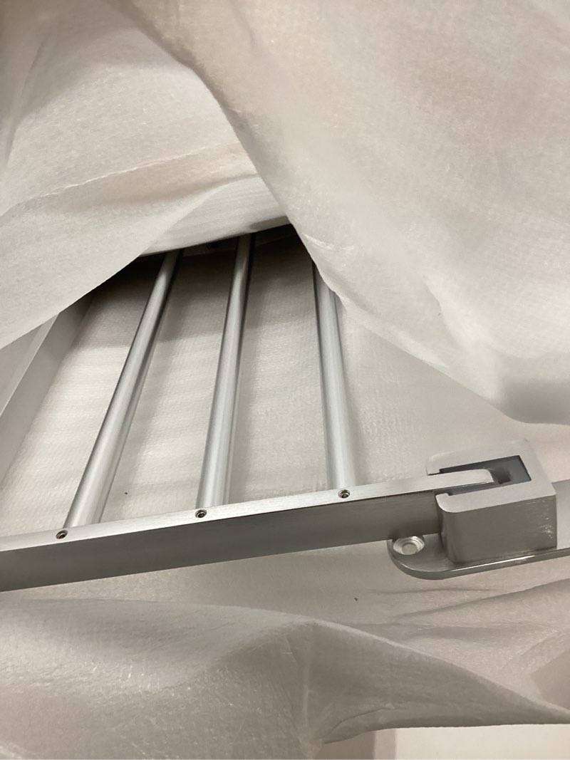 Condition photo showing Good Condition for bozwell bathroom lavatory towel rack with two towel bars,brushed satin nickel 24-inch towel shelf with towel bar,towel holder 1011-bsn-60 (brushed satin nickel finish) 24 inch (60 cm) brushed satin nickel