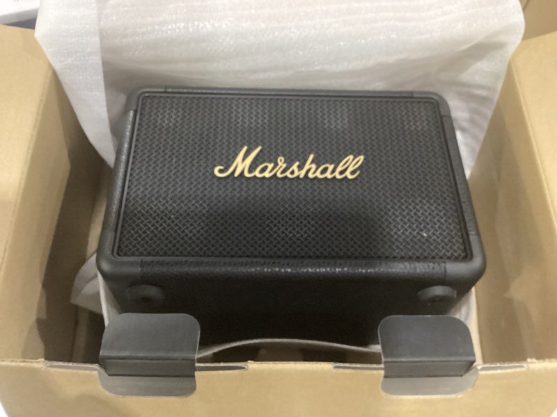 Condition photo showing New/Like New for Marshall Kilburn II Bluetooth Portable Speaker - Black & Brass Black & Brass One Size Kilburn II