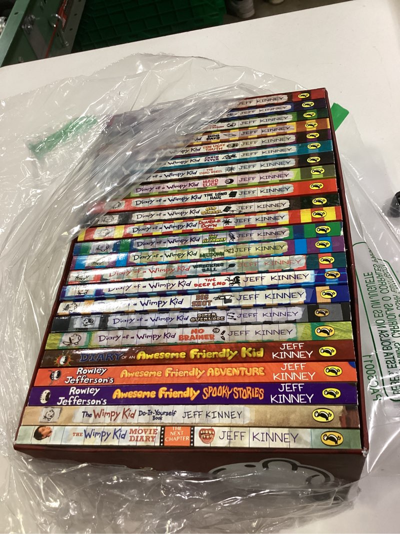 Condition photo showing New/Like New for A Library of a Wimppy Kid 1-23 Complete Box Toy Set Paperback