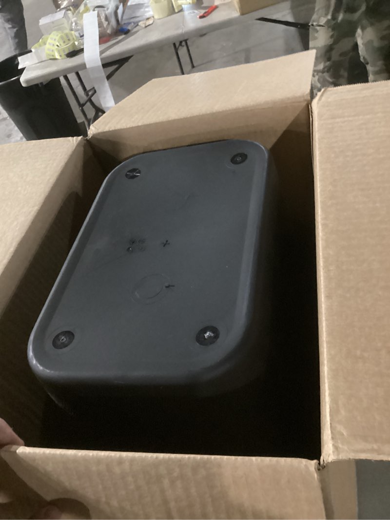 Condition photo showing As Is for Rubbermaid Commercial Wastebasket Trash Container, 41QT/10.25 GAL, Plastic, Black, Stackable Trash Can for Bedroom/Bathroom/Office, Fits Under Desk/Sink/Cabinet 10.25 Gallons Black 1